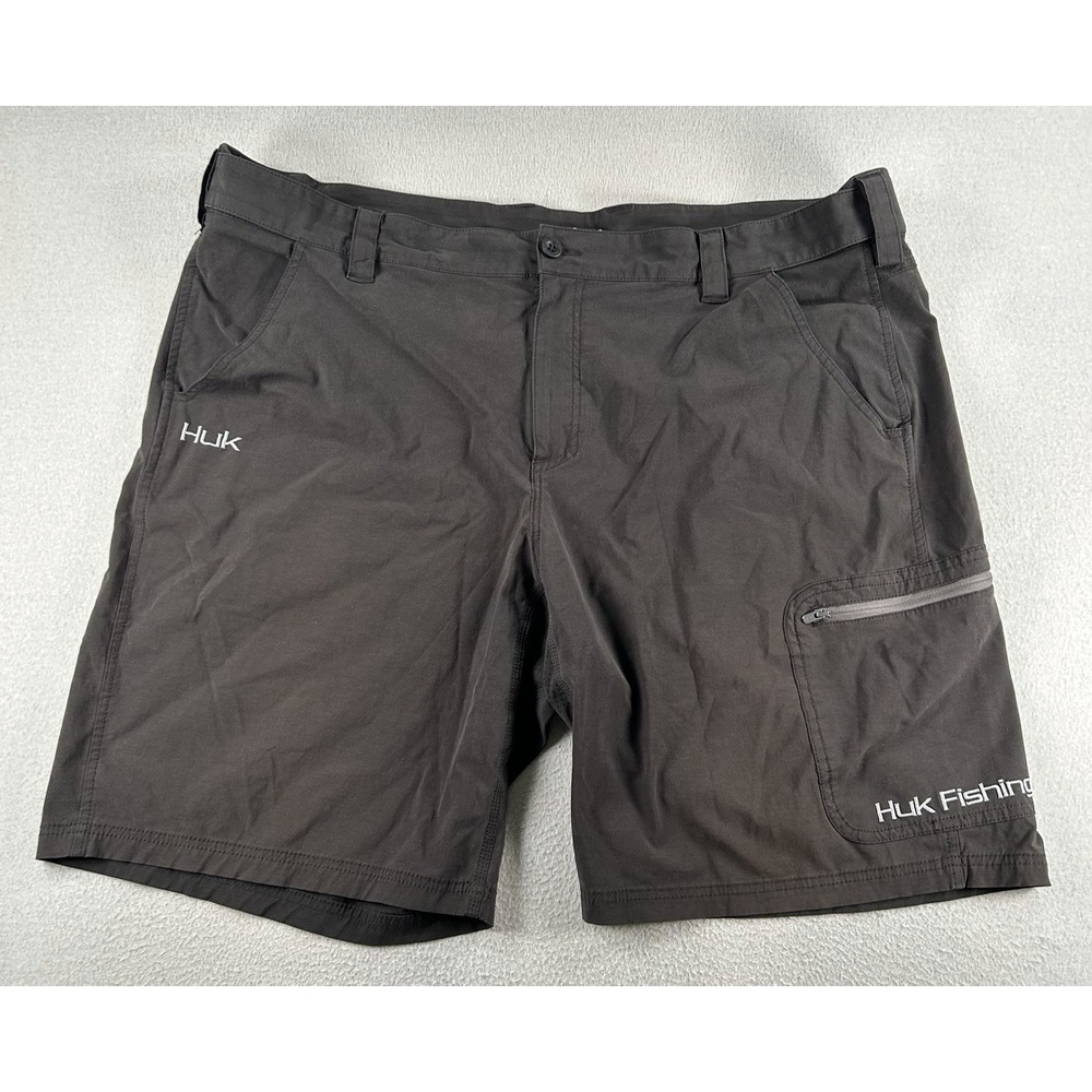 Huk Fishing Shorts Mens XXXL 3XL Black 10" inseam